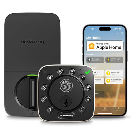 ULTRALOQ Bolt Fingerprint WiFi Smart Lock, Works w