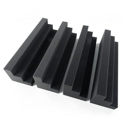 24 Pack Bass Traps Acoustic Foam Panels - 12" X 3" X 3" Bass Trap Acoustic Foam Corner Block- High Density Soundproofing Foam - Acoustic Panels for Home, Studio or Theater