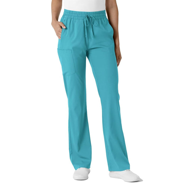 WonderWink Women's Bootcut Scrub Pant, Teal, 4X