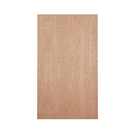 3 3/4"W x 6 1/2"H x 1"P Americraft Solid Hardwood Stain Grade Smooth Plinth Block with Squared Edge, Sapele
