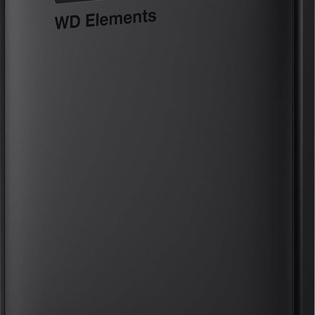 WD 1TB Elements portable external hard drive, USB 3.0 interface, portable external storage, Plug-and-Play, SuperSpeed USB 3.2 Gen 1, Formatted for PC and Mac, Black