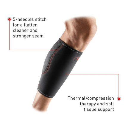 McDavid Del Calf Supp (Black, Large)