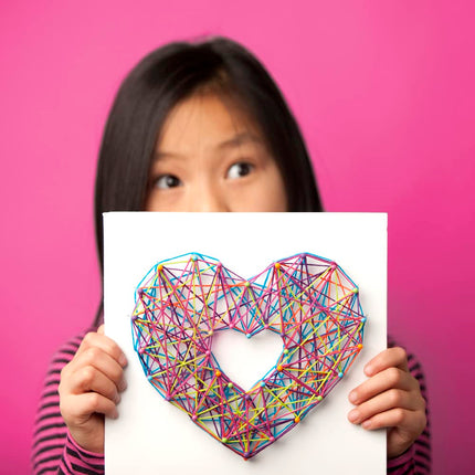Craft-tastic DIY String Art – Award-Winning Craft Kit for Kids – Everything Included for 3 Fun Arts & Crafts Projects – Peace Sign Series (CTE40)