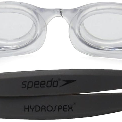 Speedo Hydrospex Unisex Swimming Goggles, 6-14 Years Old, Ice Silver