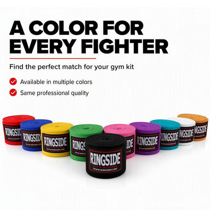 Ringside Mexican Style Boxing Hand Wraps (10 Pairs Pack), Red