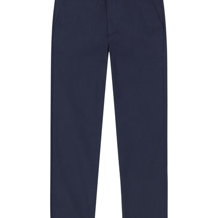 Nautica Big Boys' Uniform Flat Front Pant, Navy, L