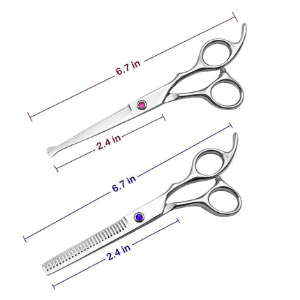 Kids Professional Hair Scissors 6.5-inch Barber Shears - Cutting and Thinning Scissors for Children, Women, Men - Salon and Home Use
