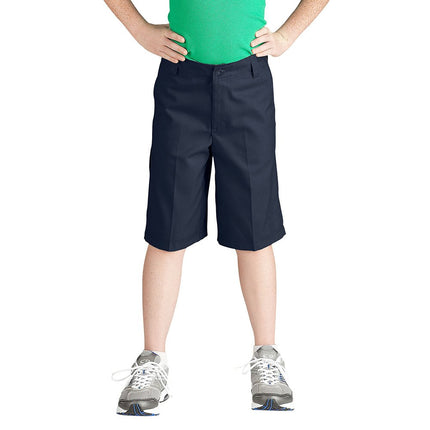 Dickies Big Boys' Flex Waist Flat Front School Uniform Short, Dark Navy, 20 Regular
