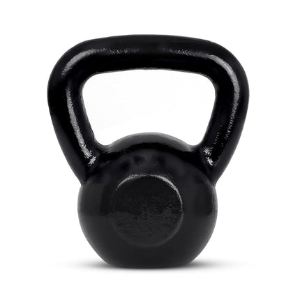 Amazon Basics Cast Iron Kettlebell with Enamel Finish, 15lbs / 6.8 kgs, Black