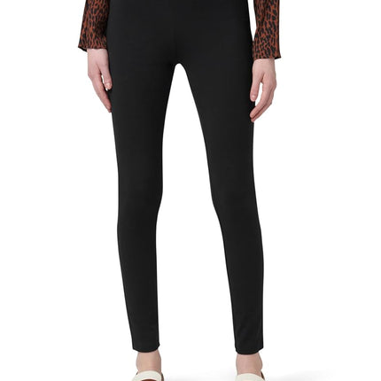 HUE Women's Wide Waistband Blackout Cotton Leggings, Assorted Hosiery, Black, S