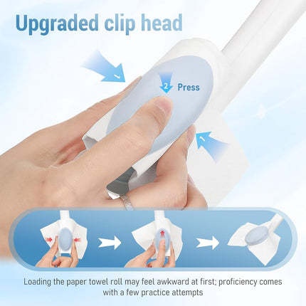 Toilet Aid - Newly Upgraded Firmly Clamp The Toilet Paper/Wipes, Personal Bottom Wiping Tool, Bathroom Mobility Aid for Disabled/Elderly/Surgery Recovery, 16.5" (2 pcs)
