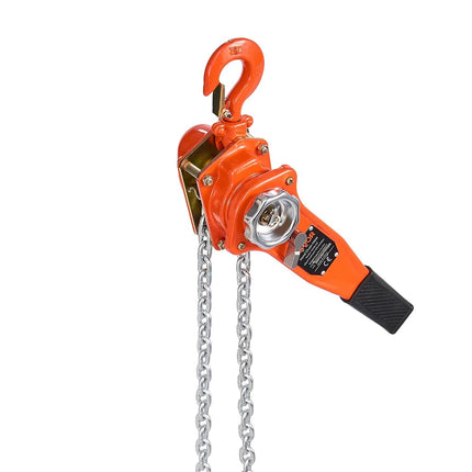 VEVOR Manual Lever Chain Hoist, 3/4T 750KG Capacity Heavy Duty Come Along, 6M Lift G80 Alloy Steel Chain With Dual Pawl Mechanical Brake, 360° Rotating Hooks, for Warehouse Construction Garage