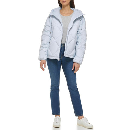 Cole Haan Womens Essential Diamond Quilted Jacket, Arctic Ice, M