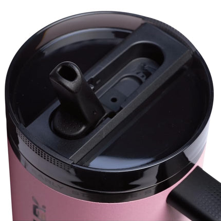 Stanley Vaso Térmico Quencher, Pro Tour 4.6 gal (1.18 L) Botella de Agua Messi Rosa, Aislamiento Térmico, Botella de Acero Inoxidable, Botella de Agua, Vaso con Pajita, Exterior, Apto para Lavavajillas, A Prueba de Fugas