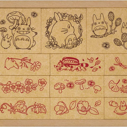 Naitmsad Studio Ghibli Kids Rubber Stamps Set - 12