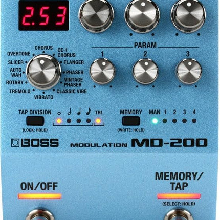 BOSS Md-200 Modulation Guitar Pedal, Sound Quality with 32-Bit Ad/Da, 32-Bit Floating Point Processing, And 96 Khz Sampling Rate