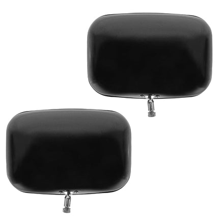 TRQ 2 Piece Driver and Passenger Side Mirror Assembly Set Manual Adjustment Non-Heated No Memory Black Compatible with 1987-1991 Ford F-150 FO1320101 FO1321101