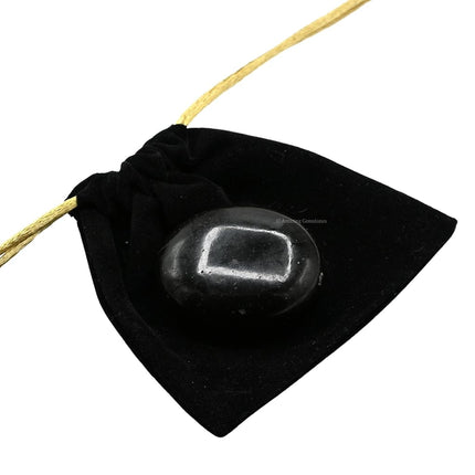Amazing Gemstone Black Tourmaline Mental Celestite Crystals and Healing Stones - Large Palm Stone Crystals Piedra - Crystal for Good Luck, Positive Energy, Meditation - Unique Stocking Stuffers Gifts for Women