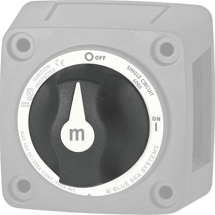 Blue Sea Systems 7901200 m-Series Battery Switch Knob Replacement, Black