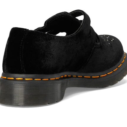 Dr. Martens Women's Vegan 8065 Mary Jane Flat, Black Velvet, 10