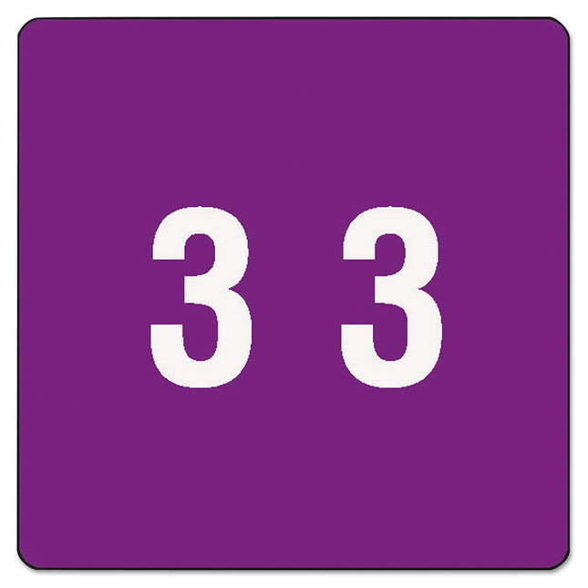 Smead DCC Color Coded Numeric Labels Purple - Numb