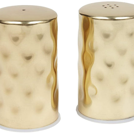 American Metalcraft GHSP2 Juego de salero y pimentero martillado, dorado, 59 ml cada uno
