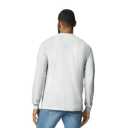 Gildan Heavy Cotton Long Sleeve T-Shirt, Style G5400, 2-Pack, Ash Grey