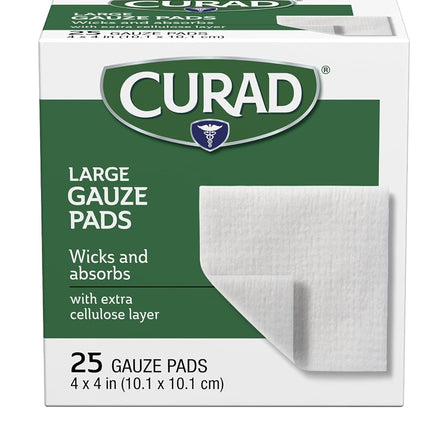 Curad Pro-Gauze Sterile Pads, 4" x, 4", 25ct