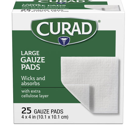 Curad Pro-Gauze Sterile Pads, 4" x, 4", 25ct