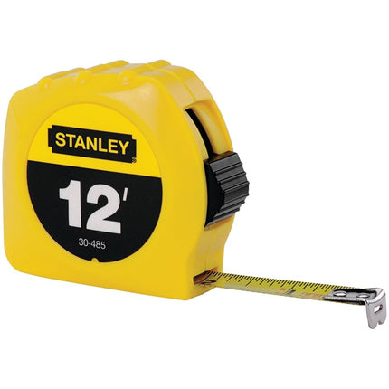 Stanley Hand Tools 30-485 Cinta métrica de 1/2" x 12' (paquete de 3)