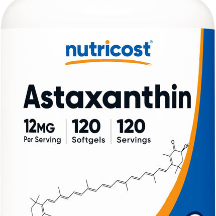 Nutricost Astaxanthin 12mg, 120 Softgels