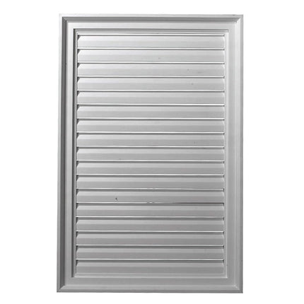 Ekena Millwork GVVE24X20F Gable Vent, 24 W x 20"H, Factory Primed White