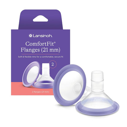 Lansinoh Breast Pump Flanges, 21mm, 2 Count