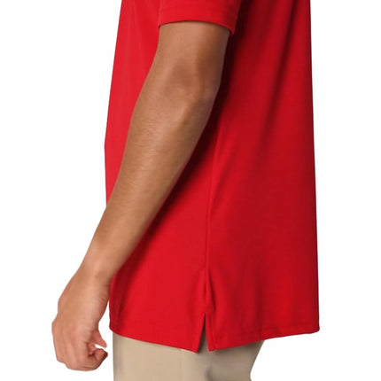 French Toast Unisex Adult Moisture Wicking Sport Polo, Red, XXL
