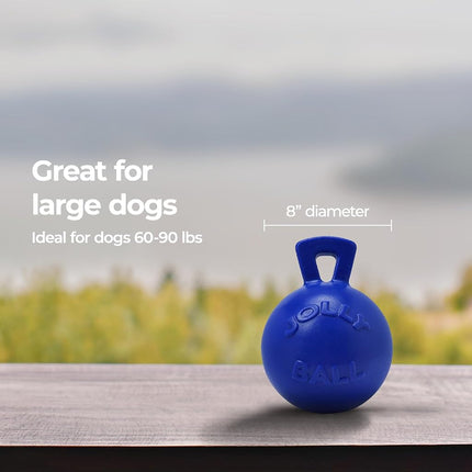 Jolly Pets 8-Inch Tug-n-Toss, Blue
