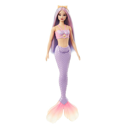 Barbie Mermaid Doll with Pink and Lilac Fantasy Hair and Accessory