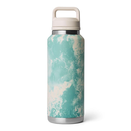YETI Rambler 46 oz Bottle, Leakproof, Vacuum Insulated, Stainless Steel with Chug Cap, Sea View