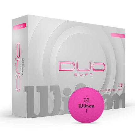 Wilson Duo Soft Golf Balls – Pink, 12-Pack, World'