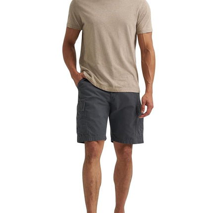 Wrangler Authentics Men's Classic Relaxed Fit Cargo Short, Anthracite Ripstop, 34