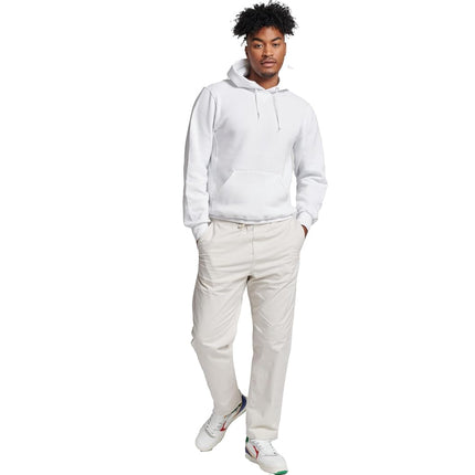 Russell Athletic Men's Dri-Power Pullover Fleece Hoodie, White, Large