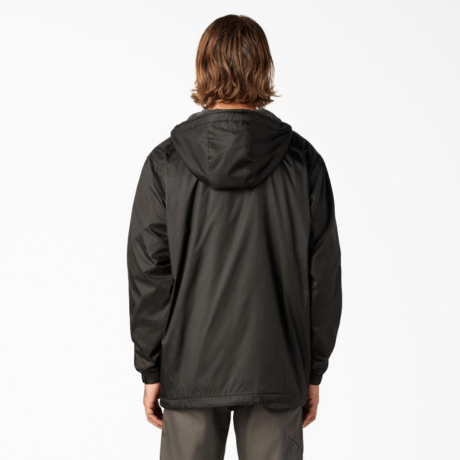 Dickies Men's Nylon Hooded Jacket, Black, XXL