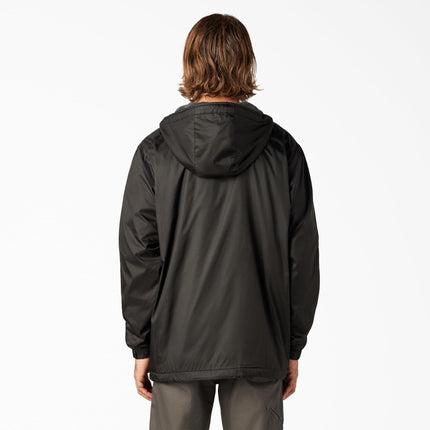 Dickies Men's Nylon Hooded Fleece, Black, M