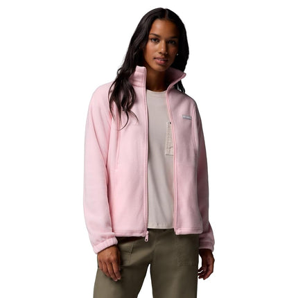 Columbia Fast Trek Fleece Full Zip, Fleece Jacket with Zip for Junior Unisex, Pink Satin, XXL
