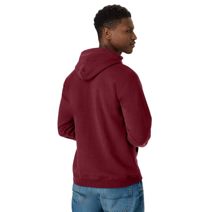 Hanes EcoSmart Hoodie, Midweight Fleece, Pullover Hooded Sweatshirt for Men, Mulled Berry, S