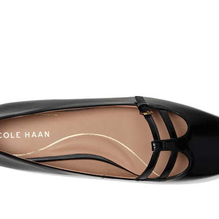 Cole Haan Womens Brigid T-Strap, Black Ltr, 3 UK