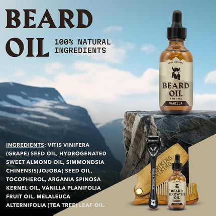 Striking Viking Beard Oil and Balm - 30 g Each, Vanilla Scent