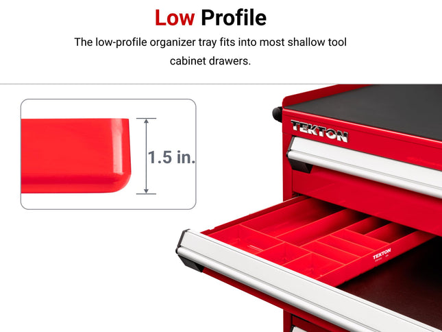 TEKTON 10-Compartment Organizer Tray (Black) | OTD11110 | Made in USA
