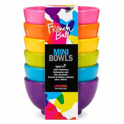 French Bull 72309 4" Mini Bowl Set of 6 - Melamine