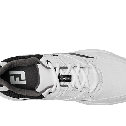 Footjoy Men's Sneaker-Previous Season Style Golf Shoes, White/Black, 9 X-Wide