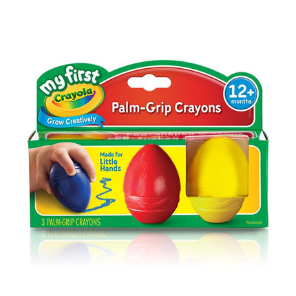 CRAYOLA Minikids 81-1345-E-000 Ceras de Colores con Forma de Huevo, Set de 3